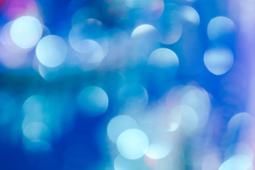 Defocused abstract colorful lights background. Bokeh light.