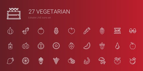 Sticker - vegetarian icons set