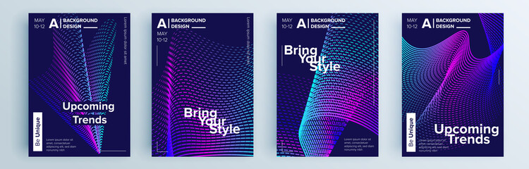 Modern abstract covers set, minimal covers design. Colorful geometric background, vector illustration.