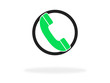 Telefonhörer als Symbol für Kontakt oder Hotline