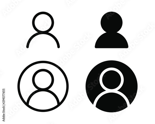 Cuadros en Lienzo User profile login or access authentication icon vector illustration image