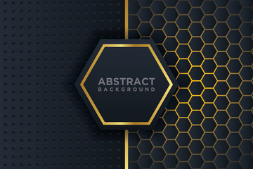Abstract 3D background with a combination of luminous polygons in 3D style. Graphic design element. Elegant decoration.