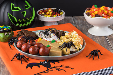 Wall Mural - Halloween assorted candy plate.