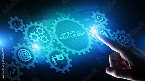 Cuadros en Lienzo Operation management Business process control optimisation industrial technology concept