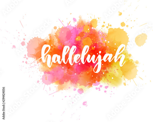 Fotomural Hallelujah lettering background