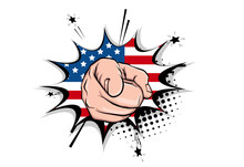Vintage Poster Uncle Sam Show Hand Ask Vote 2020