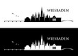Wiesbaden skyline - Germany - vector illustration