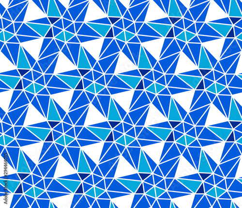 Abstract geometric seamless pattern. Optical illusion of the movement of figu...