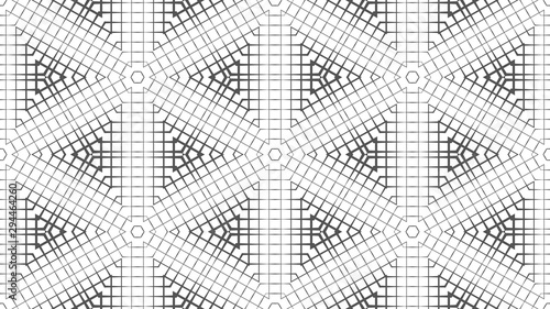 Abstract seamless geometric pattern. A fading array of many shapes.