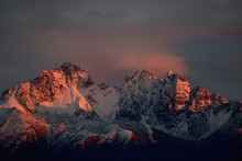 Alaska Mountain Alpenglow