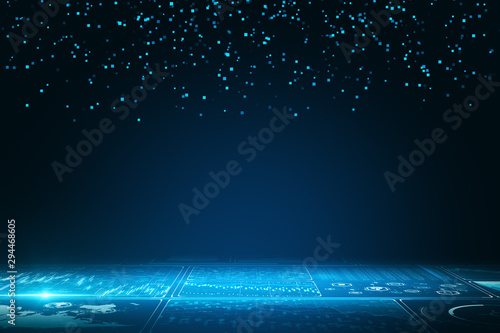 Blue digital background