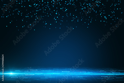 Blue digital backdrop