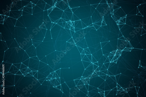 Creative polygonal backdrop