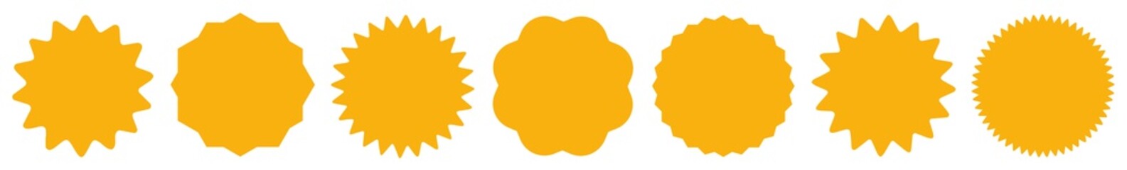 Wall Mural - label orange | badge icon | price tag | sticker | logo variations