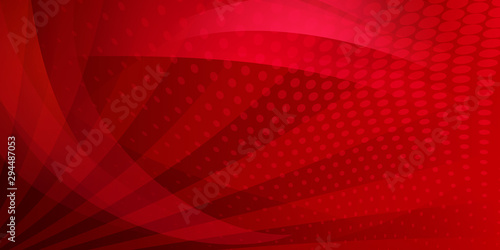 Abstract background of dots and intersecting lines in red colors