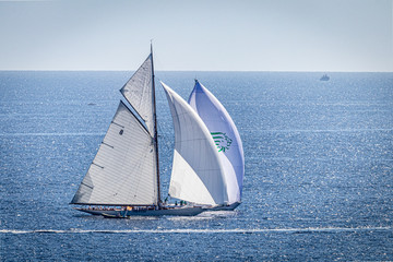 Sticker - sailing boat on the sea