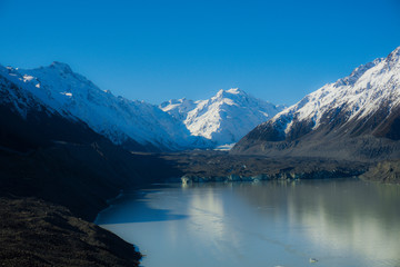  Lake Tasman glacier tasman mt cook new zealand