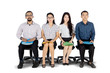 © Creativa Images - Young people waiting for a job interview on studio