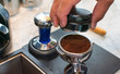 © Emmanuel - coffee portafilter with coffee inside