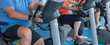 © pictworks - banner fitnesstraining auf dem fahrrad