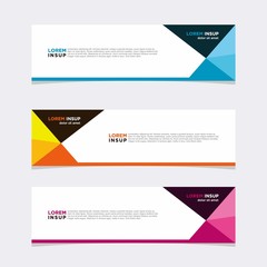 Wall Mural - modern vector banner web background abstract design template