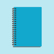 Notebook flat icon notepad blank mockup template