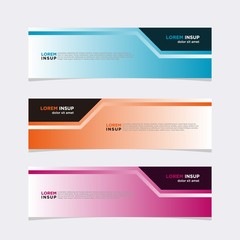 Wall Mural - Modern vector banner web background abstract design template