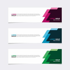 Wall Mural - Modern vector banner web background abstract design template