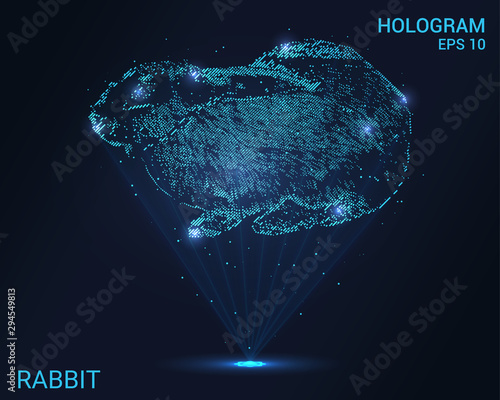 Hologram Rabbit Holographic Projection Of A Rabbit Flickering Energy Flux Of Particles Scientific Design Animals Buy This Stock Vector And Explore Similar Vectors At Adobe Stock Adobe Stock