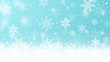 © Duanpry - Winter background with snowflakes. Vector illustration