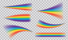 Multicoloured Rainbow Stripes Isolated