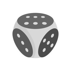 Poster - Fortune dice icon. Flat illustration of fortune dice vector icon for web design