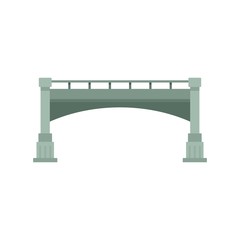 Poster - Small bridge icon. Flat illustration of small bridge vector icon for web design