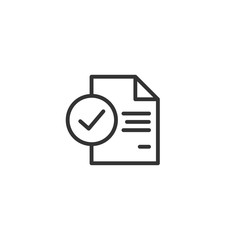 Fototapete - Inspection line icon in simple design on a white background
