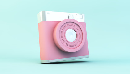 Pink social media camera