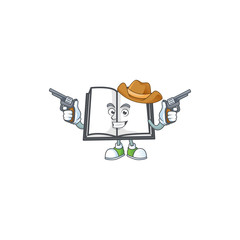 Poster - Cowboy open book for learning a student.