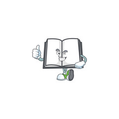 Sticker - Thumbs up open book with character mascot style