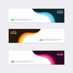 Wall Mural - modern vector banner web background abstract design template