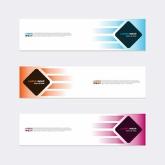 Wall Mural - modern vector banner web background abstract design template