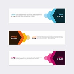 Wall Mural - modern vector banner web background abstract design template