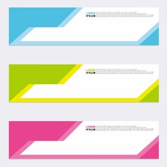 Wall Mural - modern vector banner web background abstract design template