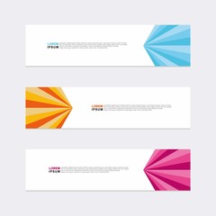 Wall Mural - modern vector banner web background abstract design template