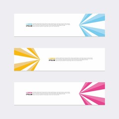 Wall Mural - modern vector banner web background abstract design template