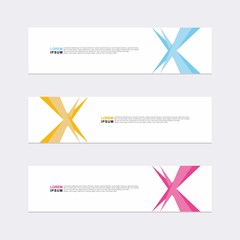 Wall Mural - modern vector banner web background abstract design template