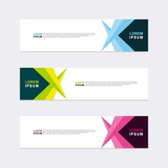 Wall Mural - modern vector banner web background abstract design template