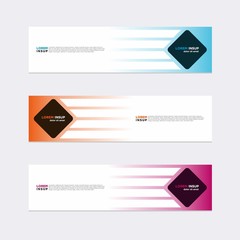 Wall Mural - modern vector banner web background abstract design template