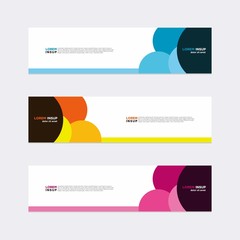 Wall Mural - modern vector banner web background abstract design template