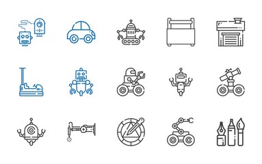 Wall Mural - mechanic icons set