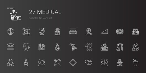 Wall Mural - medical icons set