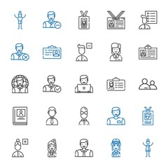 Sticker - avatar icons set